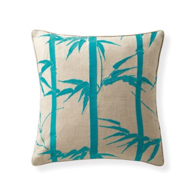 Florence Broadhurst Bamboo Hawaiian Topaz Cushion 18x18